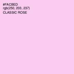 #FACBED - Classic Rose Color Image